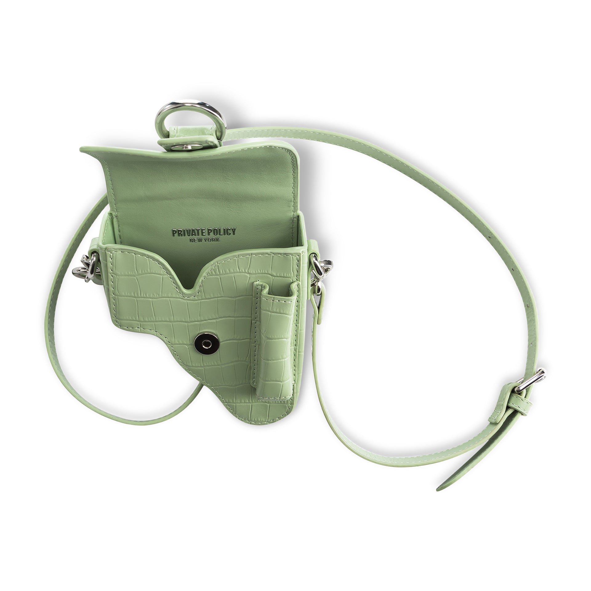 Mint Leather Multi Purpose Mini Bag