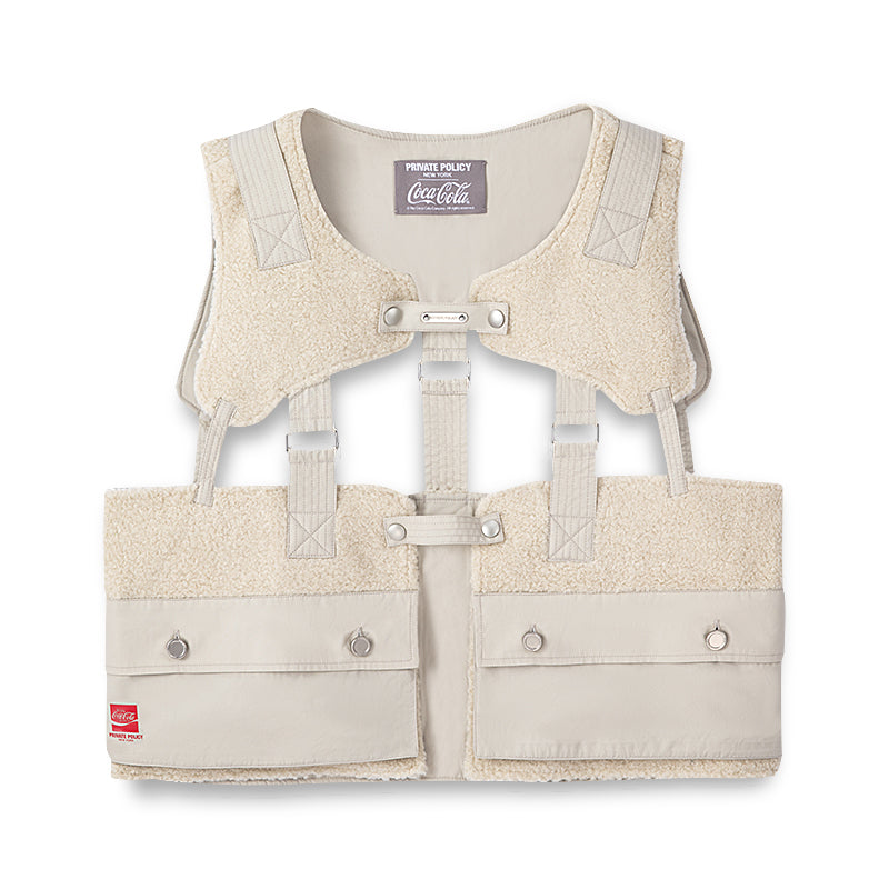 Coca-Cola Shearling Harness Vest