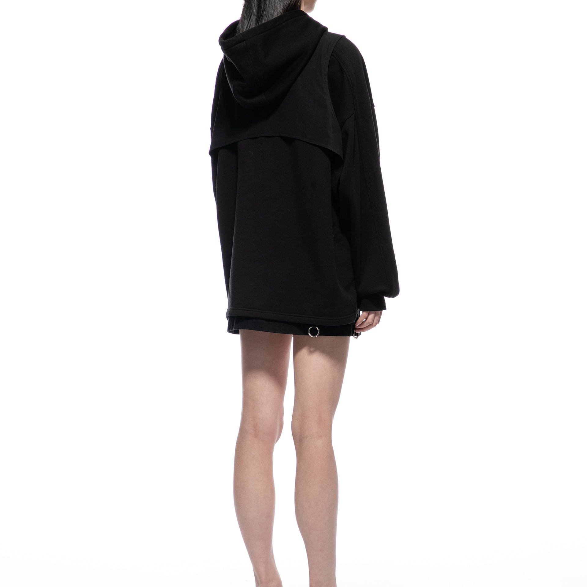 Chest Harness Hoodie - Black